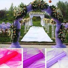 Load image into Gallery viewer, Wholesale 100m Wedding Organza Fabric White/Pink/Purple/Fuchsia/Red Chair Sashes Bouquet Wedding Arches Decoration 75cm Wide
