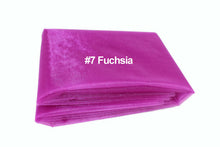 Load image into Gallery viewer, Wholesale 100m Wedding Organza Fabric White/Pink/Purple/Fuchsia/Red Chair Sashes Bouquet Wedding Arches Decoration 75cm Wide