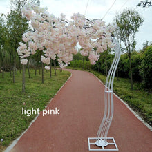 Load image into Gallery viewer, 2.6M height white Artificial Cherry Blossom Tree road lead Wedding Runner Aisle Column Shopping Malls Opened Door Decoration