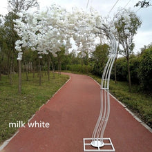 Load image into Gallery viewer, 2.6M height white Artificial Cherry Blossom Tree road lead Wedding Runner Aisle Column Shopping Malls Opened Door Decoration