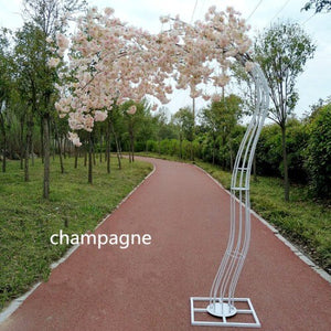 2.6M height white Artificial Cherry Blossom Tree road lead Wedding Runner Aisle Column Shopping Malls Opened Door Decoration