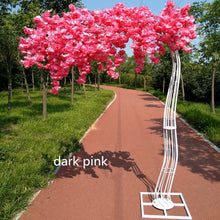 Load image into Gallery viewer, 2.6M height white Artificial Cherry Blossom Tree road lead Wedding Runner Aisle Column Shopping Malls Opened Door Decoration