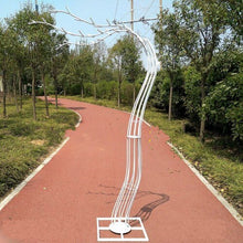 Load image into Gallery viewer, 2.6M height white Artificial Cherry Blossom Tree road lead Wedding Runner Aisle Column Shopping Malls Opened Door Decoration
