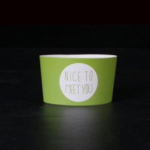Load image into Gallery viewer, 500PCS Disposable Cup Sleeve For Disposable Cups White Cardboard Paper Coffee Tea Juice Cup Sleeve Adjustable Size Customized