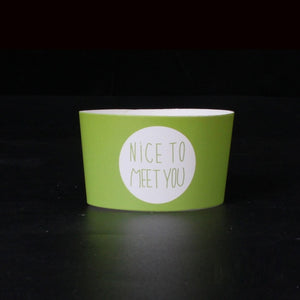 500PCS Disposable Cup Sleeve For Disposable Cups White Cardboard Paper Coffee Tea Juice Cup Sleeve Adjustable Size Customized