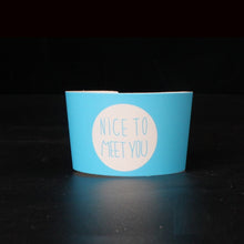 Load image into Gallery viewer, 500PCS Disposable Cup Sleeve For Disposable Cups White Cardboard Paper Coffee Tea Juice Cup Sleeve Adjustable Size Customized