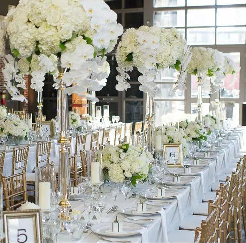Elegant New Design acrylic crystal Beautiful Centerpieces Flower Stand for Wedding Table Decoration