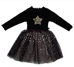 2019 Toddler Girls Fall Winter Princess Dress For kids Sequins Letter Tutu Dress with Sparkle Stars Xmas Red Sequined Dress