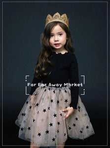 2019 Toddler Girls Fall Winter Princess Dress For kids Sequins Letter Tutu Dress with Sparkle Stars Xmas Red Sequined Dress