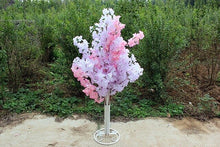 Load image into Gallery viewer, 4Sets 150CM Tall Upscale Artificial Cherry Blossom Tree Runner Aisle Column Road Lead For Wedding T Station Centerpiece Supplies