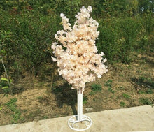 Load image into Gallery viewer, 4Sets 150CM Tall Upscale Artificial Cherry Blossom Tree Runner Aisle Column Road Lead For Wedding T Station Centerpiece Supplies
