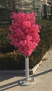 4Sets 150CM Tall Upscale Artificial Cherry Blossom Tree Runner Aisle Column Road Lead For Wedding T Station Centerpiece Supplies