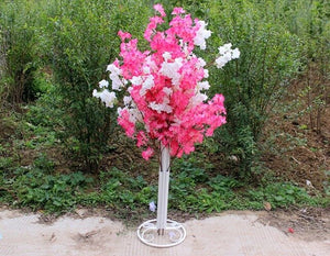 4Sets 150CM Tall Upscale Artificial Cherry Blossom Tree Runner Aisle Column Road Lead For Wedding T Station Centerpiece Supplies
