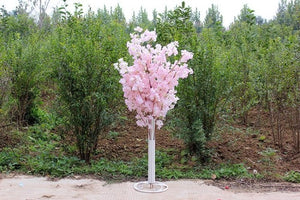 4Sets 150CM Tall Upscale Artificial Cherry Blossom Tree Runner Aisle Column Road Lead For Wedding T Station Centerpiece Supplies