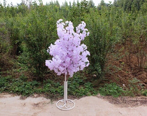 4Sets 150CM Tall Upscale Artificial Cherry Blossom Tree Runner Aisle Column Road Lead For Wedding T Station Centerpiece Supplies