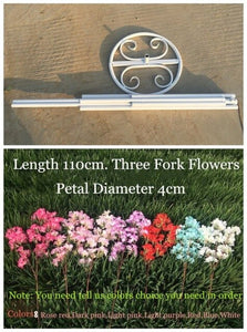 4Sets 150CM Tall Upscale Artificial Cherry Blossom Tree Runner Aisle Column Road Lead For Wedding T Station Centerpiece Supplies