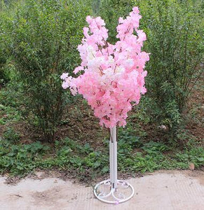4Sets 150CM Tall Upscale Artificial Cherry Blossom Tree Runner Aisle Column Road Lead For Wedding T Station Centerpiece Supplies