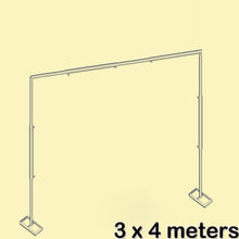 Load image into Gallery viewer, Wedding decoration drapery pole/ pipe backdrop 3x3meters /3x4m stand frame iron square structure, Home &amp; garden party supplies