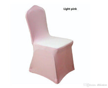 Load image into Gallery viewer, Wolesale hotel hotel chair cover wedding wedding pure color with thick white elastic high-end banquet chair cover free shipping