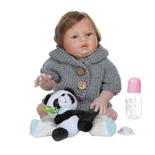 Load image into Gallery viewer, 48cm Realistic Reborn Doll Soft Full Silicone Vinyl Newborn Babies Girl Lifelike Handmade Toy For Children Xmas Gifts