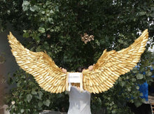 Load image into Gallery viewer, HOT! Fashion wedding party Decoration props Adults large Feather Angel wings Orange purple white black 100cm EMS Free shipping!