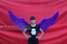 Load image into Gallery viewer, HOT! Fashion wedding party Decoration props Adults large Feather Angel wings Orange purple white black 100cm EMS Free shipping!