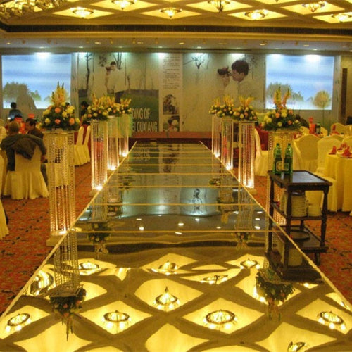 20meters/lot,1.5M Wide Mirror Wedding Carpet,T Stage Carpet Runner Party Stage Marriage Decoration Silver Gold 0.13mm thickness